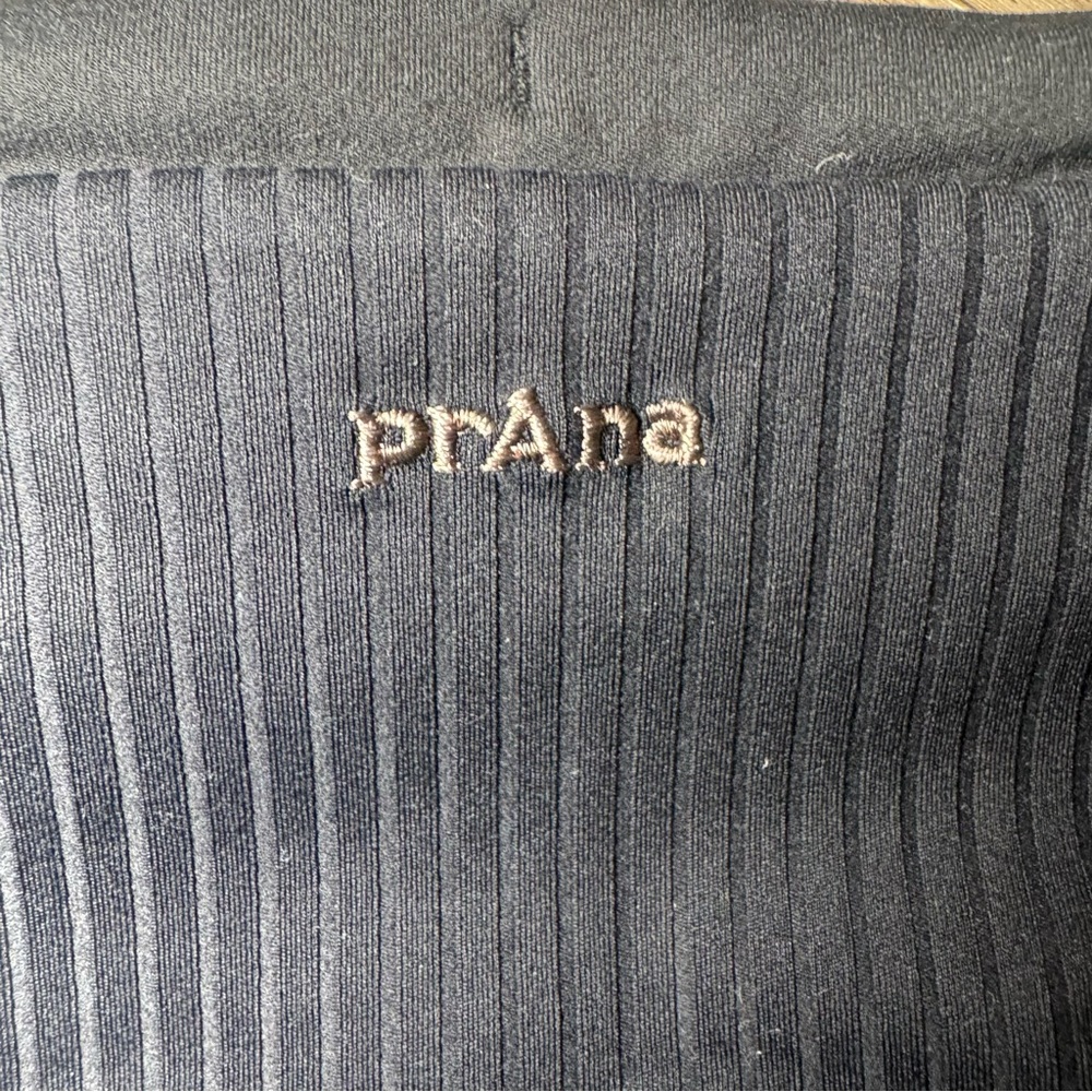 prAna High-Rise Ribbed Waistband Leggings – Black – New w/ Partial Tags - Picture 6 of 9